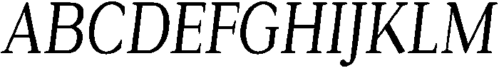 Roxetto Medium Condensed Slanted otf (500) Font UPPERCASE