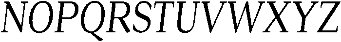 Roxetto Medium Condensed Slanted otf (500) Font UPPERCASE