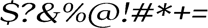 Roxetto Medium Expanded Slanted otf (500) Font OTHER CHARS