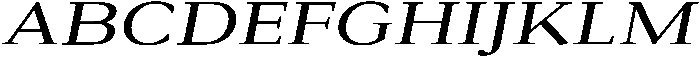 Roxetto Medium Expanded Slanted otf (500) Font UPPERCASE