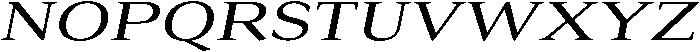 Roxetto Medium Expanded Slanted otf (500) Font UPPERCASE