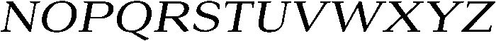 Roxetto Medium Semi Expanded Slanted otf (500) Font UPPERCASE