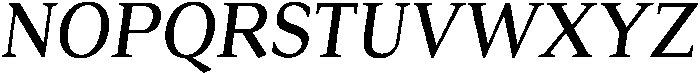 Roxetto SemCond Slant otf (400) Font UPPERCASE