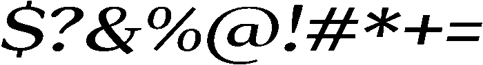 Roxetto Semi Bold Expanded Slanted otf (600) Font OTHER CHARS