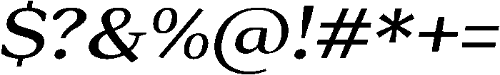Roxetto Semi Bold Semi Expanded Slanted otf (600) Font OTHER CHARS