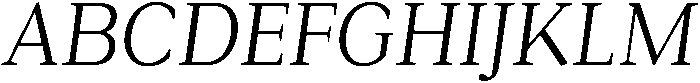 Roxetto Semi Condensed Slanted otf (400) Font UPPERCASE