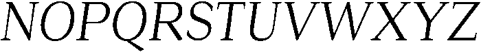 Roxetto Semi Condensed Slanted otf (400) Font UPPERCASE