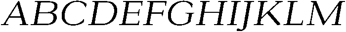 Roxetto Semi Expanded Slanted otf (400) Font UPPERCASE