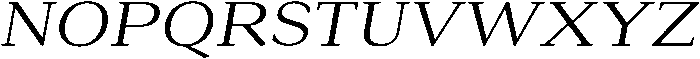 Roxetto Semi Expanded Slanted otf (400) Font UPPERCASE
