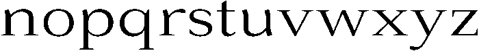 Roxetto Semi Expanded otf (400) Font LOWERCASE