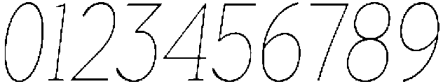 Roxetto Thin Condensed Slanted otf (100) Font OTHER CHARS