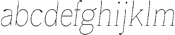 Roxetto Thin Condensed Slanted otf (100) FONT