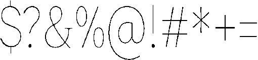 Roxetto Thin Condensed otf (100) Font OTHER CHARS