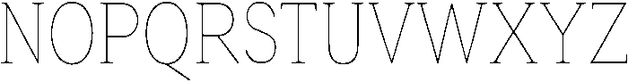 Roxetto Thin Condensed otf (100) Font UPPERCASE