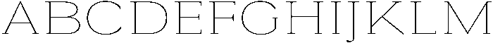 Roxetto Thin Expanded otf (100) Font UPPERCASE