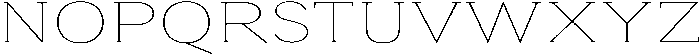 Roxetto Thin Expanded otf (100) Font UPPERCASE