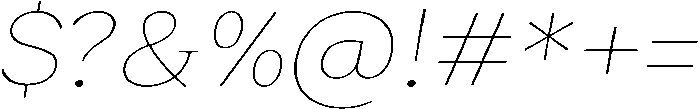 Roxetto Thin Semi Expanded Slanted otf (100) Font OTHER CHARS