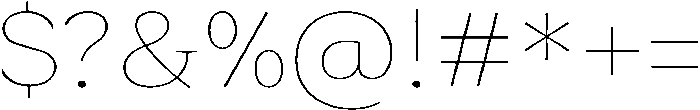 Roxetto Thin Semi Expanded otf (100) Font OTHER CHARS