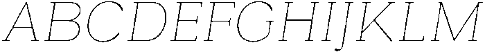 Roxetto Thin Slanted otf (100) Font UPPERCASE