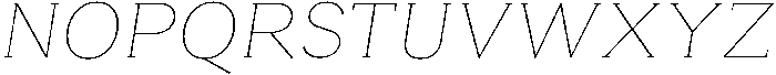 Roxetto Thin Slanted otf (100) Font UPPERCASE