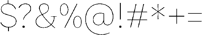 Roxetto Thin otf (100) Font OTHER CHARS