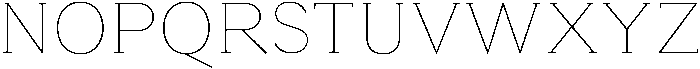 Roxetto Thin otf (100) Font UPPERCASE