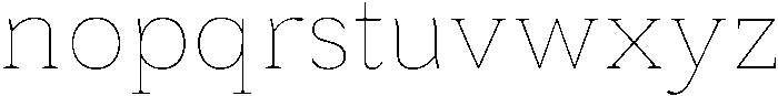 Roxetto Thin otf (100) Font LOWERCASE