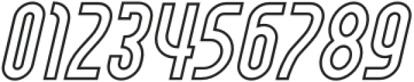 Royagna Outline Italic otf (400) Font OTHER CHARS