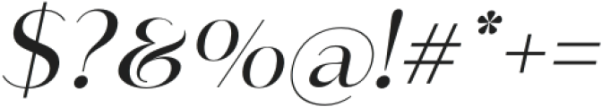 Royal Affair Italic otf (400) Font OTHER CHARS