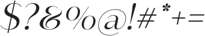 Royal Affair Light Italic otf (300) Font OTHER CHARS