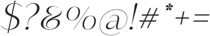 Royal Affair Thin Italic otf (100) Font OTHER CHARS