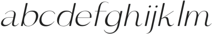 Royal Affair Thin Italic otf (100) Font LOWERCASE