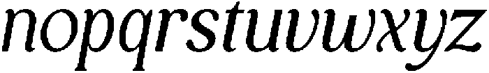 Royal Club Italic otf (400) Font LOWERCASE