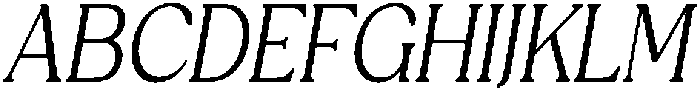 Royal Club Light Italic otf (300) Font UPPERCASE