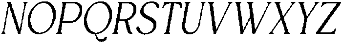 Royal Club Light Italic otf (300) Font UPPERCASE