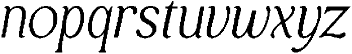 Royal Club Light Italic otf (300) Font LOWERCASE