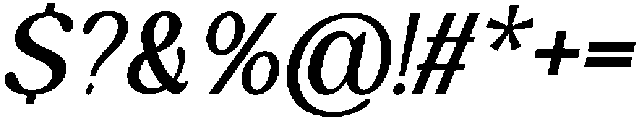Royal Club Medium Italic otf (500) Font OTHER CHARS