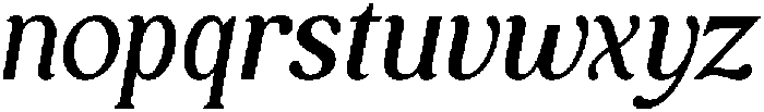 Royal Club Medium Italic otf (500) Font LOWERCASE