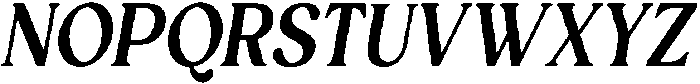 Royal Club Semi Bold Italic otf (600) Font UPPERCASE
