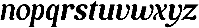 Royal Club Semi Bold Italic otf (600) Font LOWERCASE