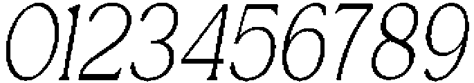 Royal Club Thin Italic otf (100) Font OTHER CHARS