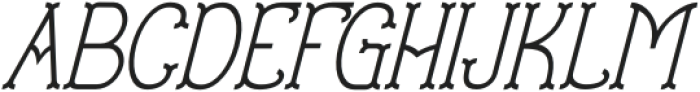 Royal Preston Slanted otf (400) Font UPPERCASE