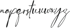 Royal Signature Italic ttf (400) Font LOWERCASE