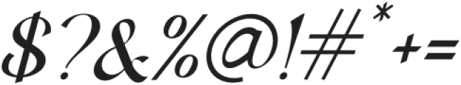 RoyalGrace-Italic otf (400) Font OTHER CHARS