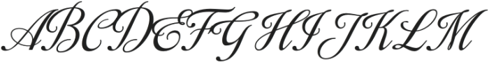 Royale Couture Script otf (400) Font UPPERCASE