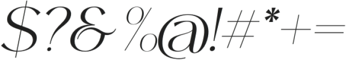 Royale Milano ExtraBold Italic otf (700) Font OTHER CHARS