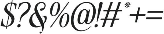 Royalford Italic otf (400) Font OTHER CHARS