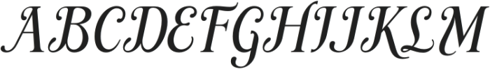 Royalford Italic otf (400) Font UPPERCASE