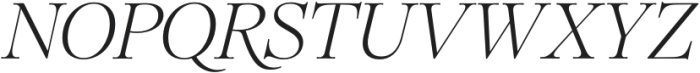 Royals Serif Light Italic otf (300) Font UPPERCASE