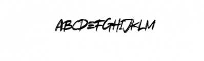 RODAGILA italic.ttf Font UPPERCASE